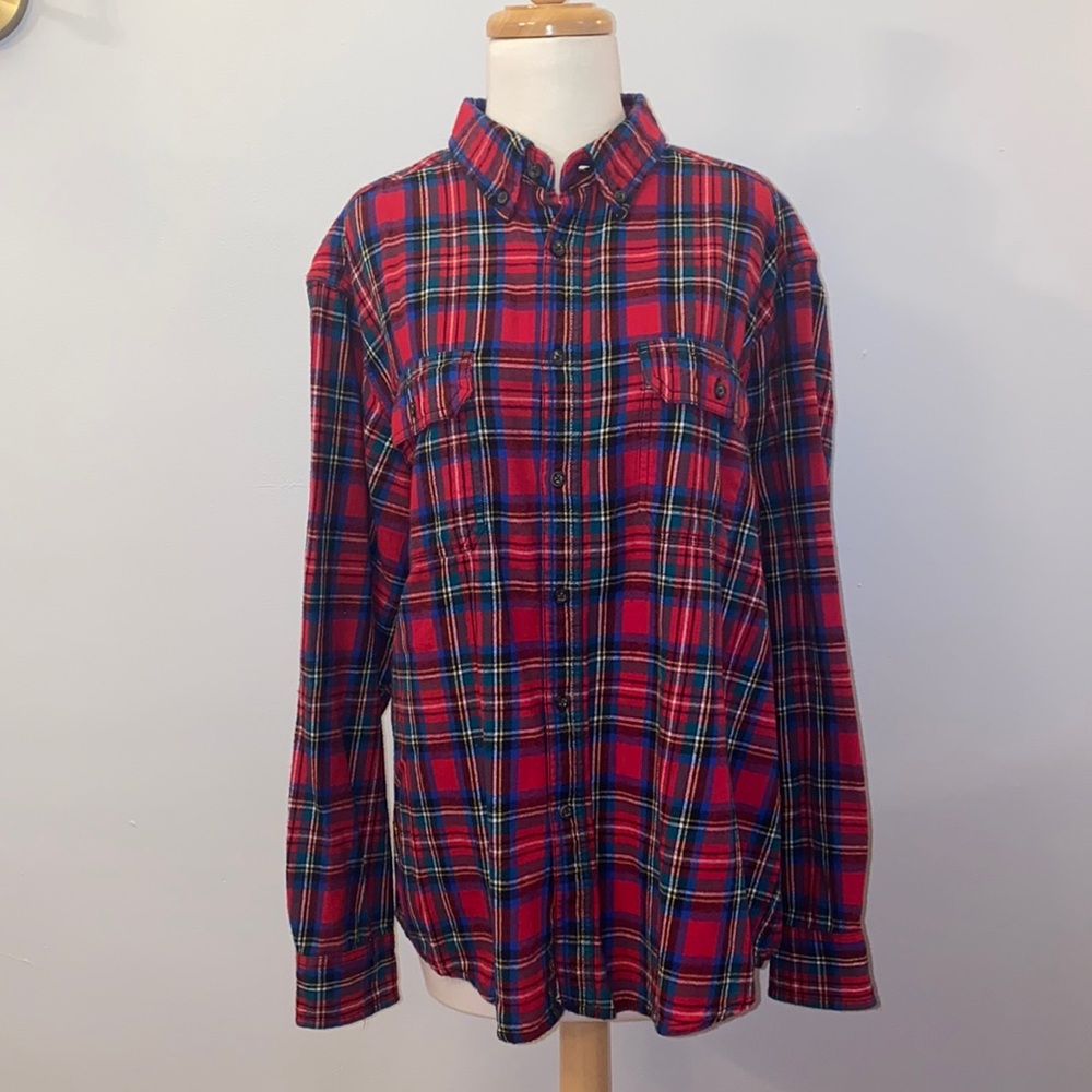 Multicolored flannel